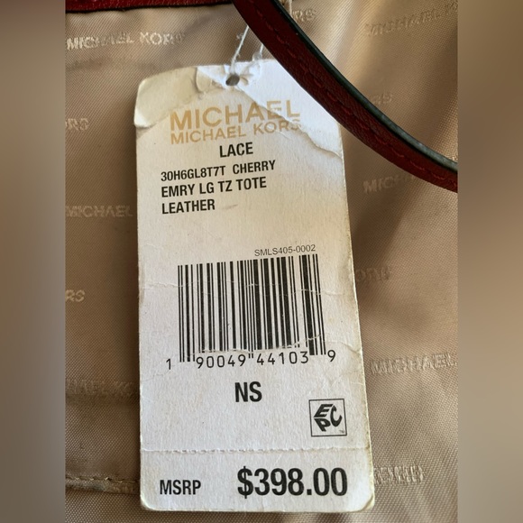 Michael Kors Cherry Lace Leather Purse - Picture 12 of 13
